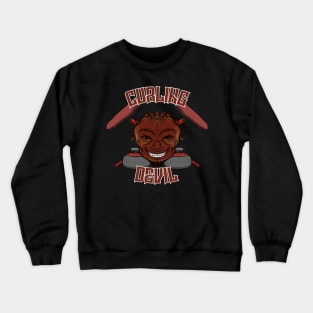 Curling Devil Crewneck Sweatshirt